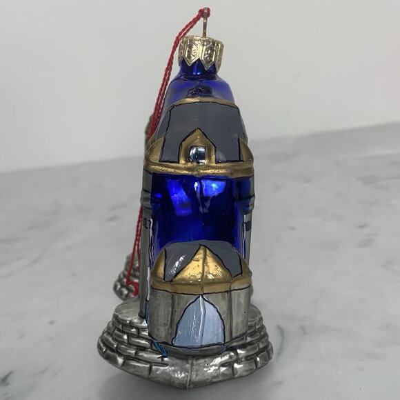 TOWER BRIDGE London Glass Christmas Ornament 3.5"x2.25"x4" Poland 1998 EUC - Picture 6 of 7